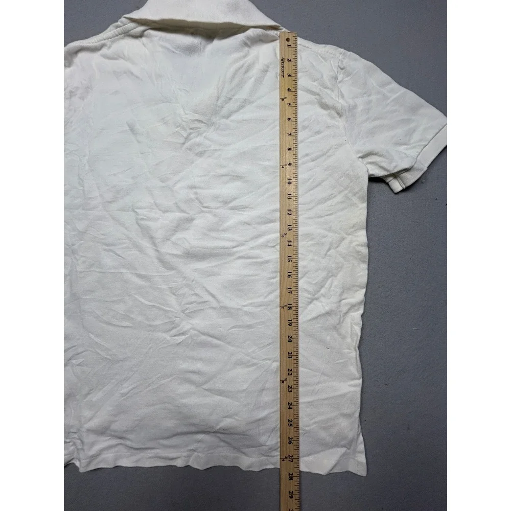 Polo Ralph Lauren Polo Shirt Cotton Pique White L Mens